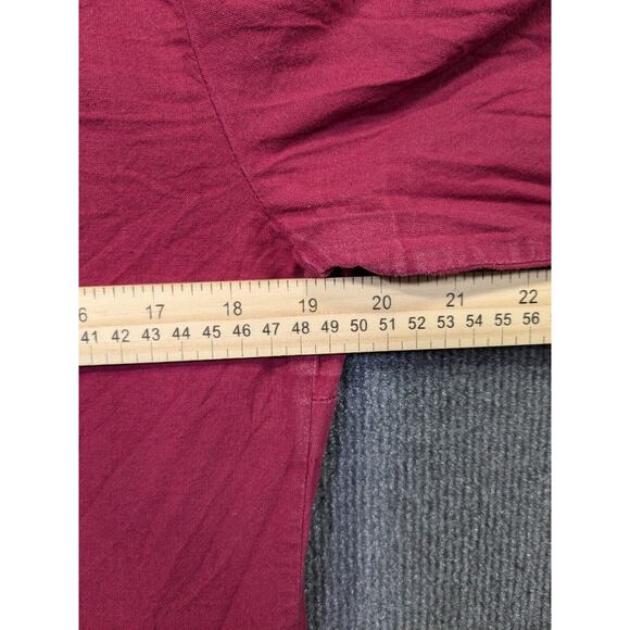 Svarga Ukraine Dress Womens 42 Embroidered Floral Cotton Traditional Red - Picture 13 of 16